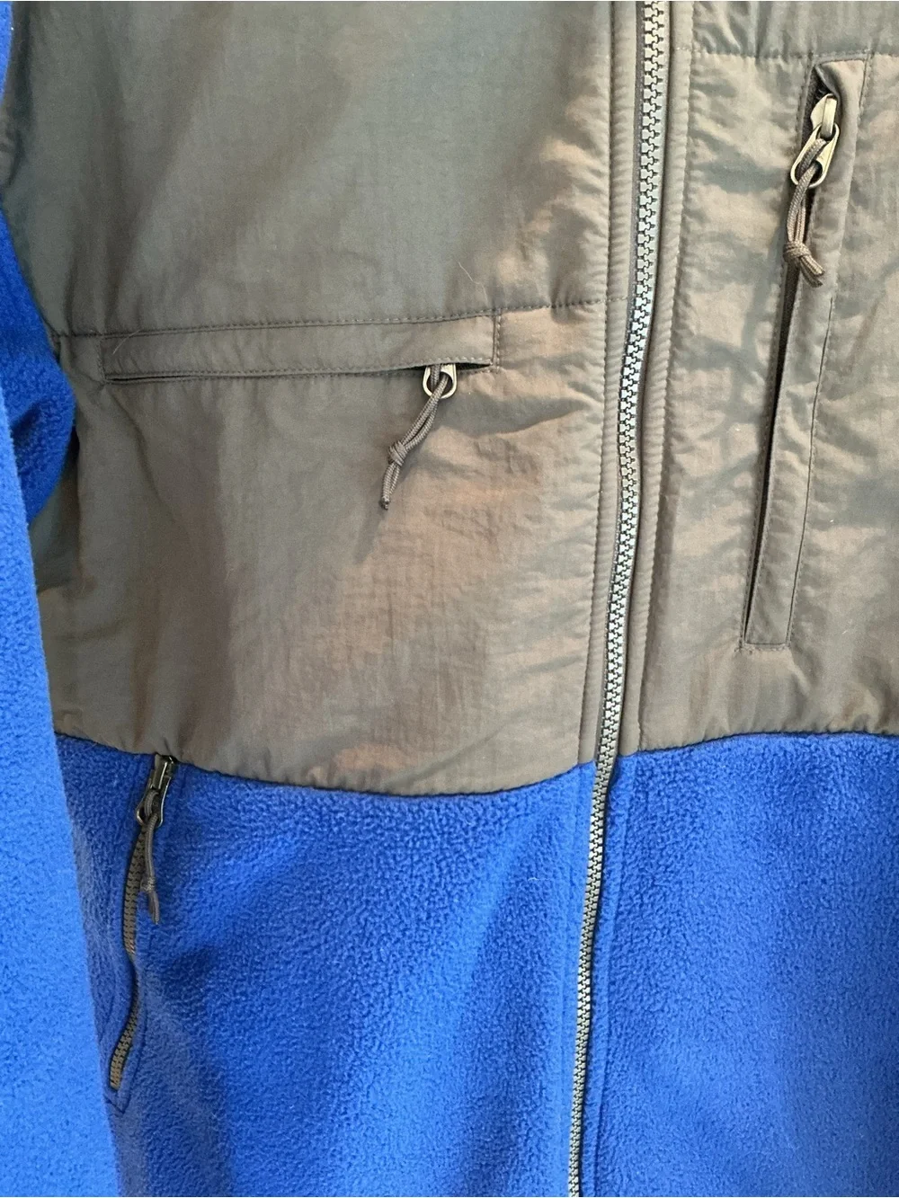 The North Face Blue and Gray Men's Performance Fleece Jacket